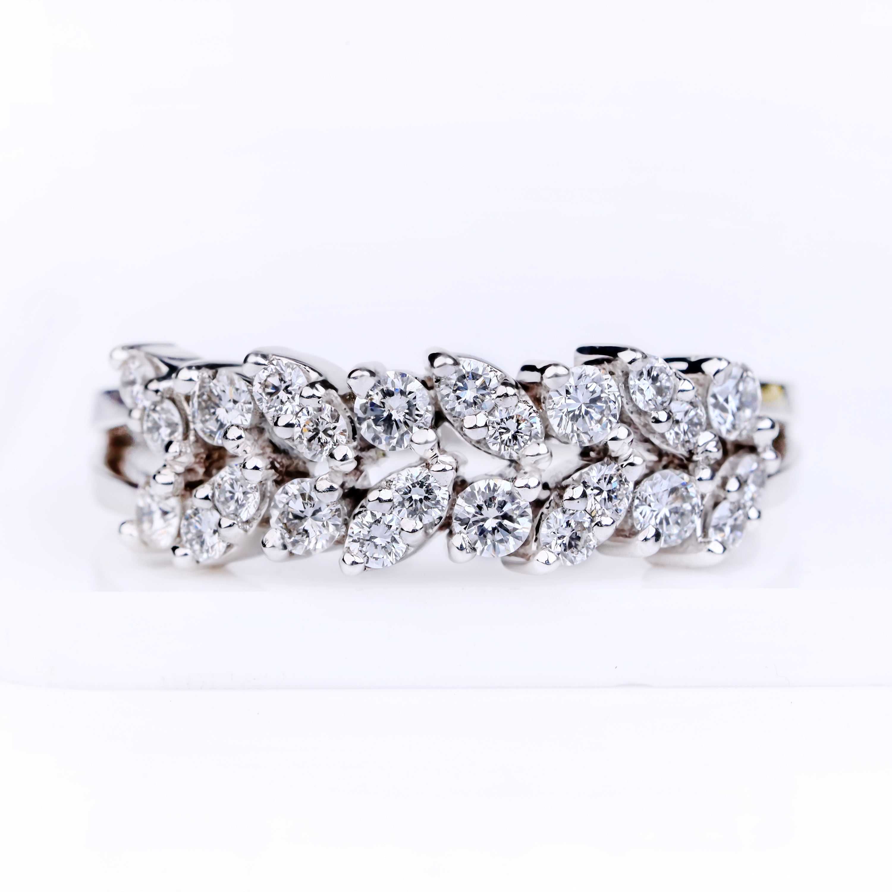 Double Row Round Diamond Band