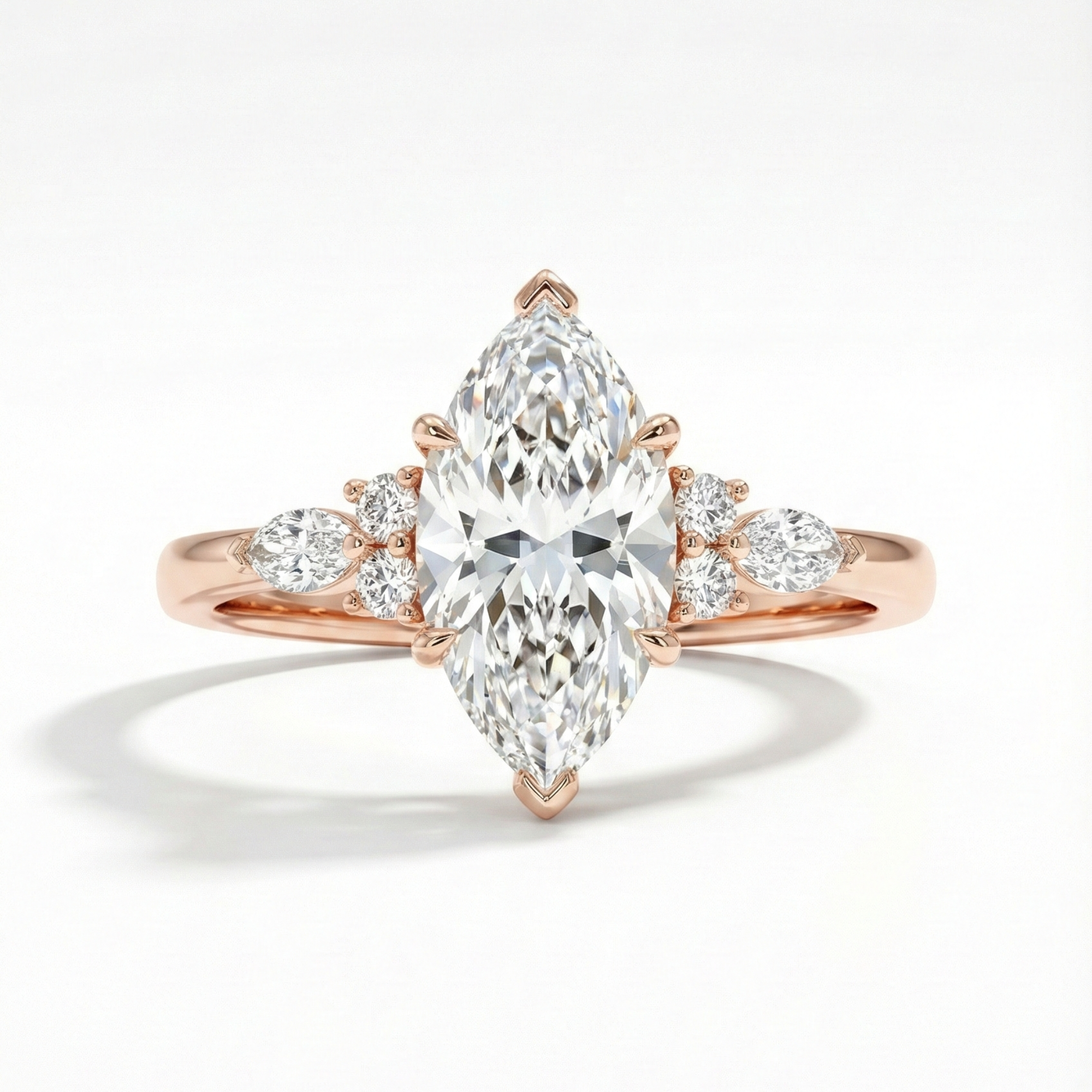 Marquise Engagement Ring in Muse Setting