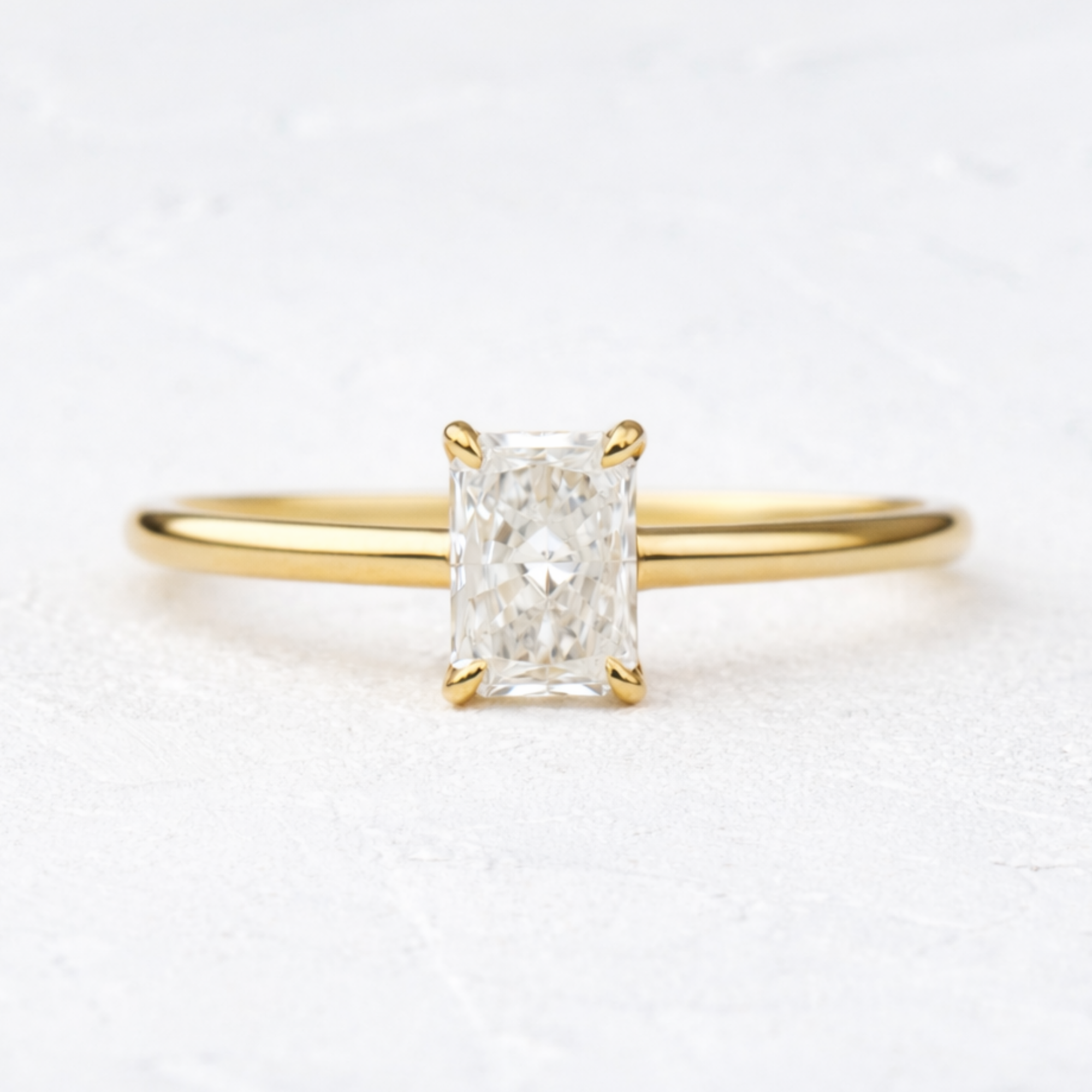 Radiant Cut Solitaire Engagement Ring