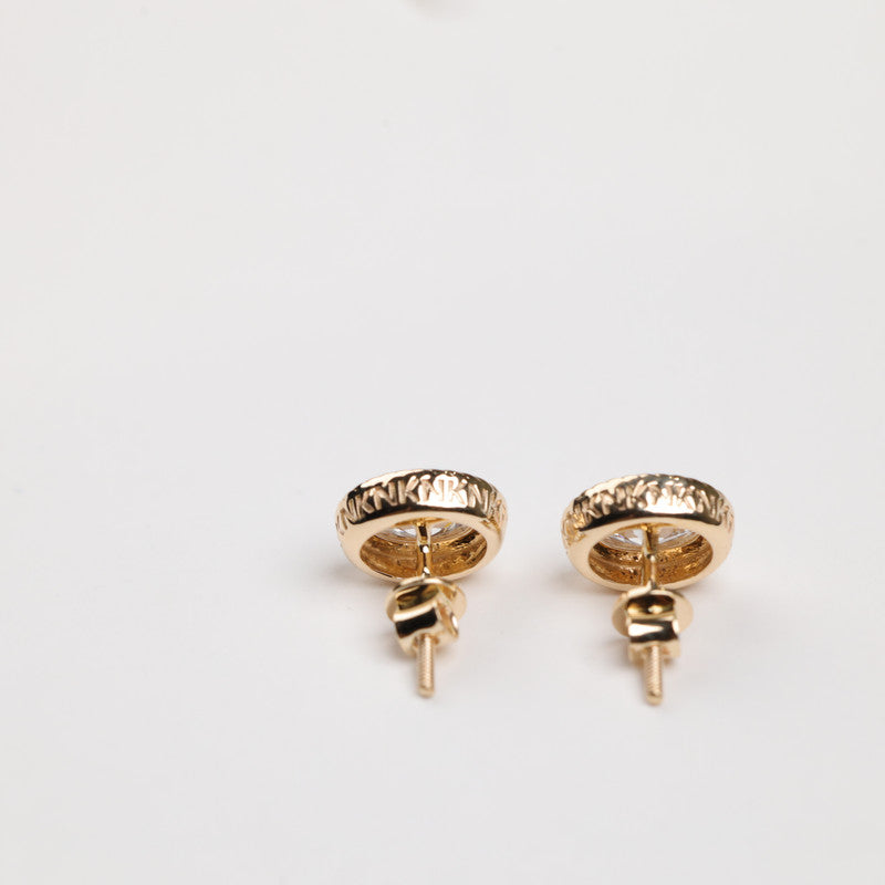 Oval Lab Grown Diamond Bezel Stud Earrings