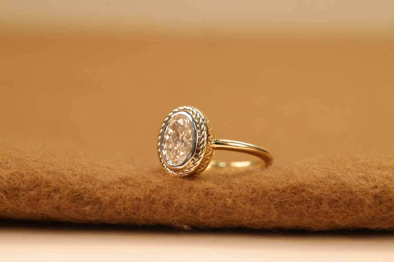 Oval Lab Grown Diamond Solitaire Ring