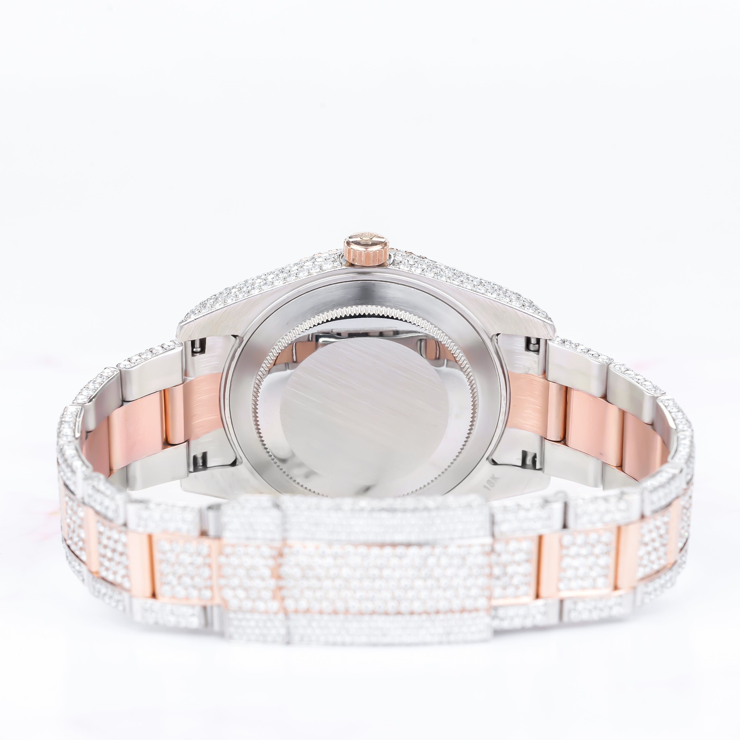 Excellent Jewels Bust Down Moissanite Watch – Roman Numeral Dial