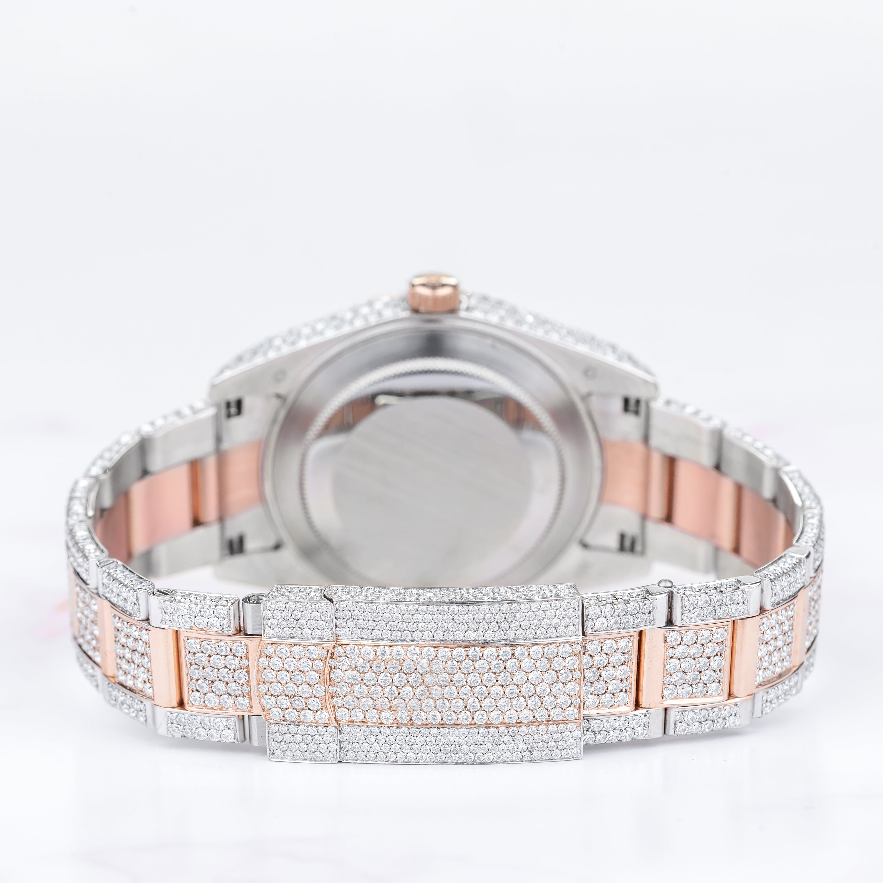 Excellent Jewels Bust Down Moissanite Watch – Roman Numeral Dial