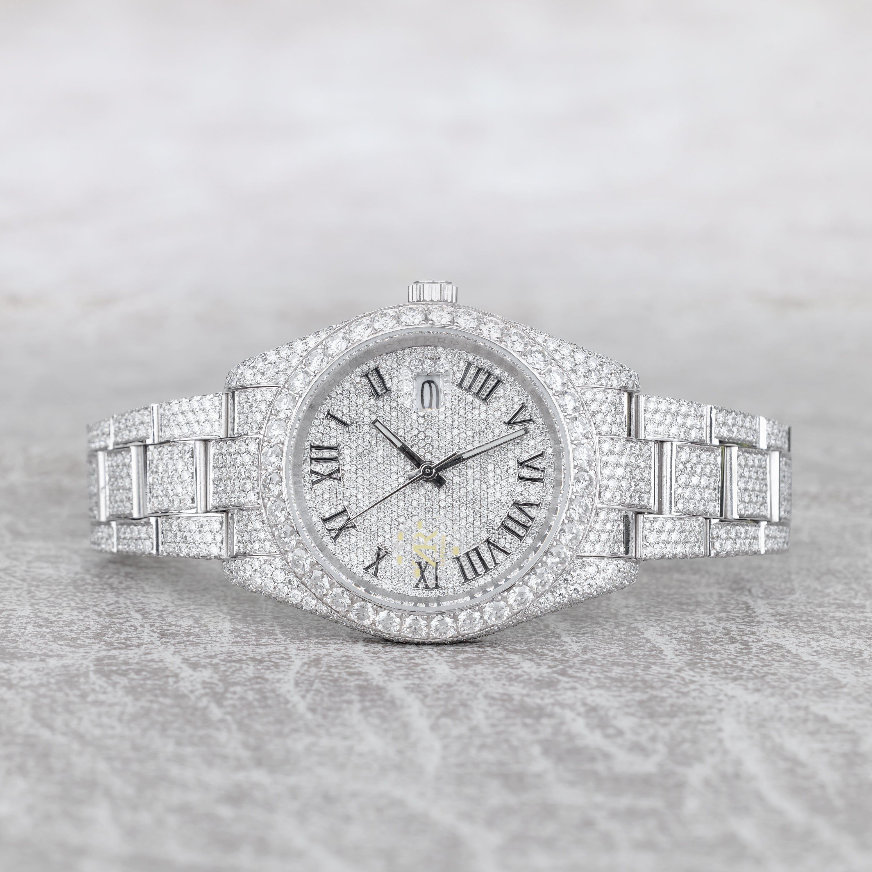 Excellent Jewels VVS Moissanite Iced Out Watch – Micro-Pave Hand Prong-Set