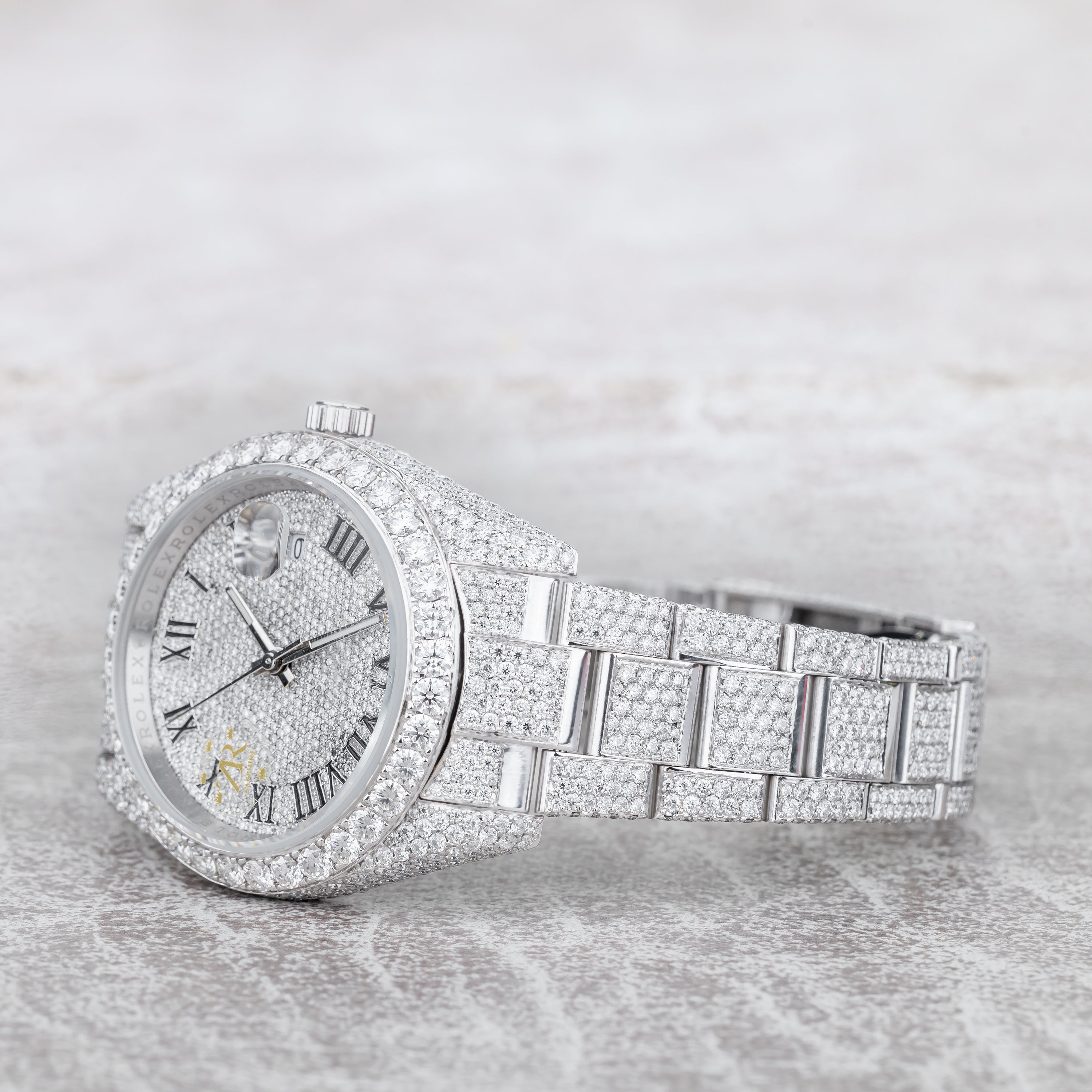 Excellent Jewels VVS Moissanite Iced Out Watch – Micro-Pave Hand Prong-Set