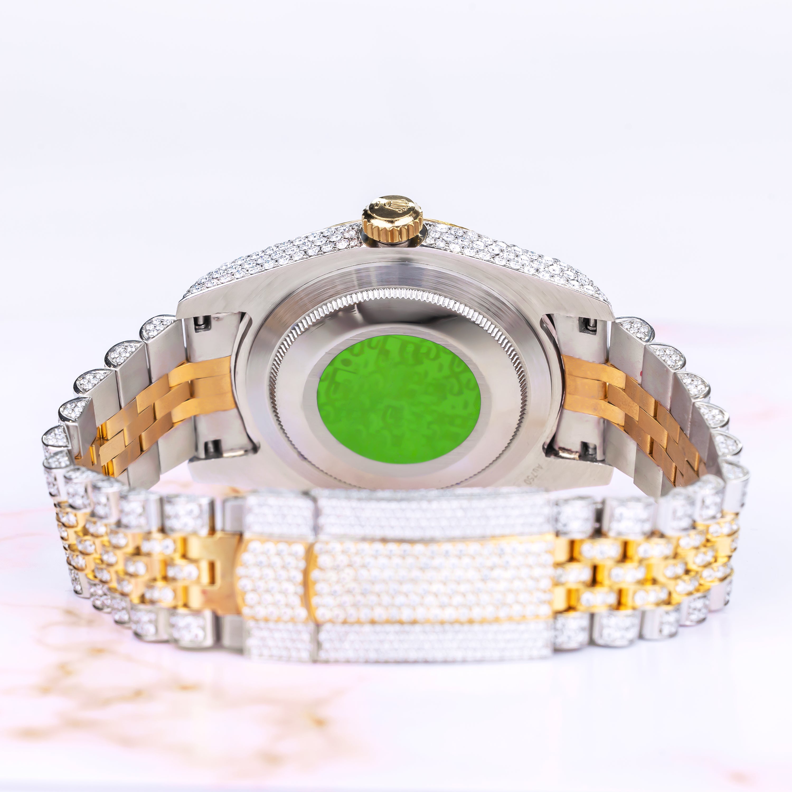 Bust Down Moissanite Watch for Men