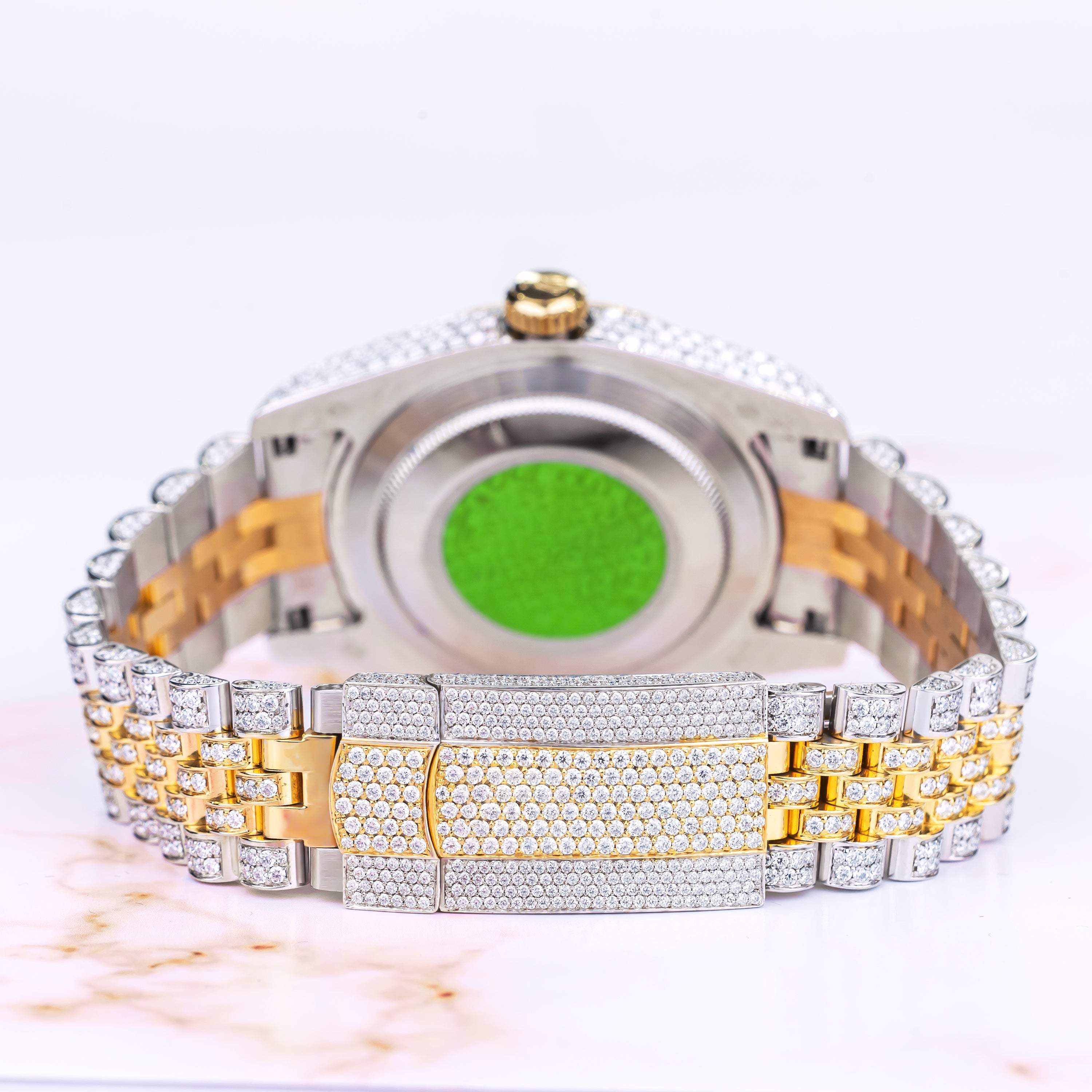 Bust Down Moissanite Watch for Men