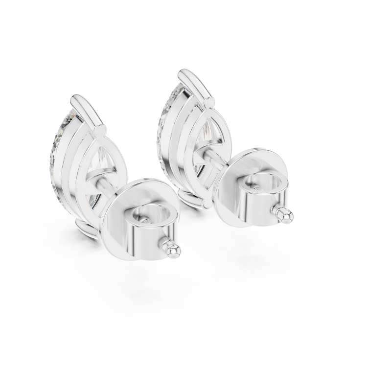 Marquise Lab Grown Diamond Earrings 1.50 Carat Total, Natural E Color VS1, Perfect Bridal or Anniversary Gift