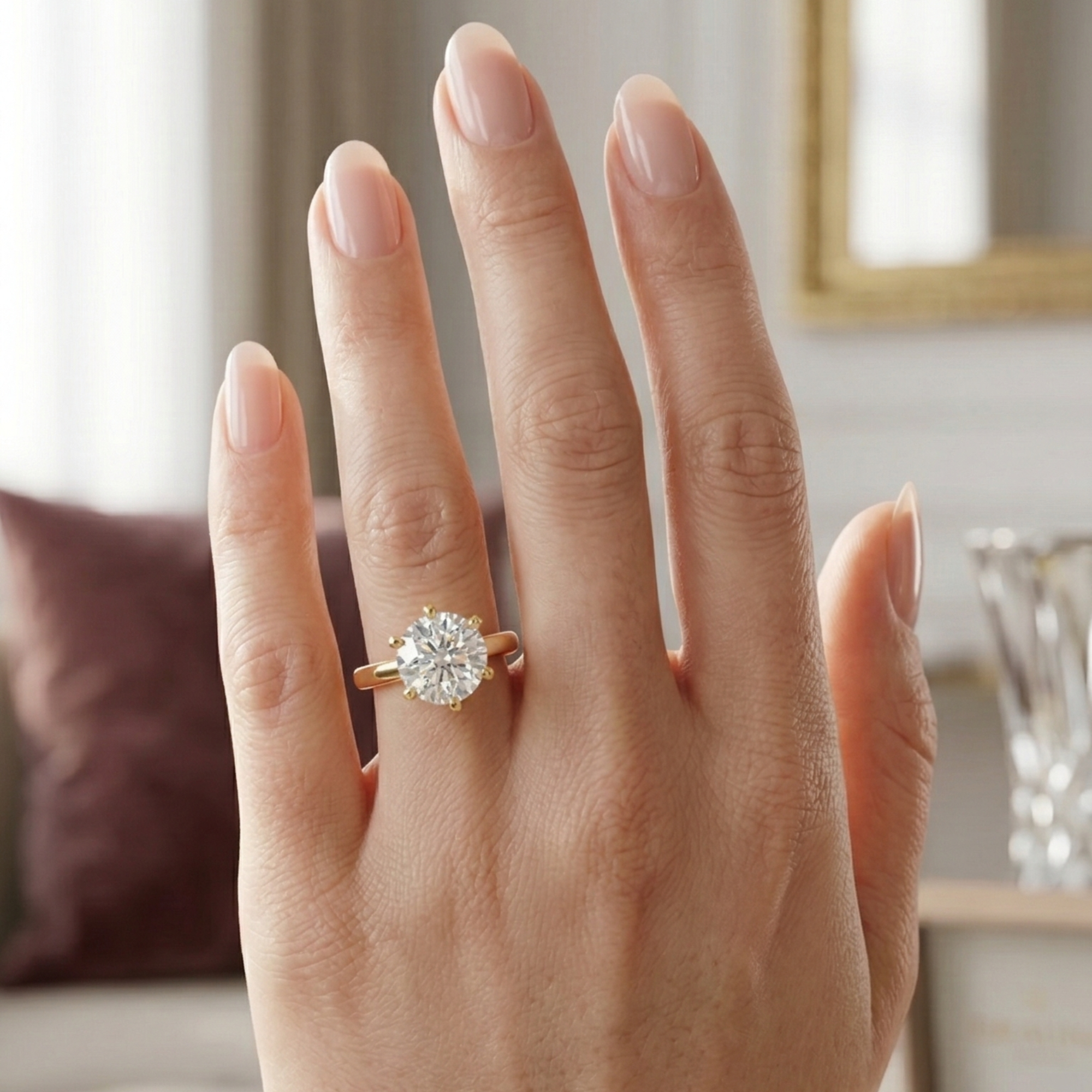 Round Brilliant Solitaire Diamond Engagement Ring