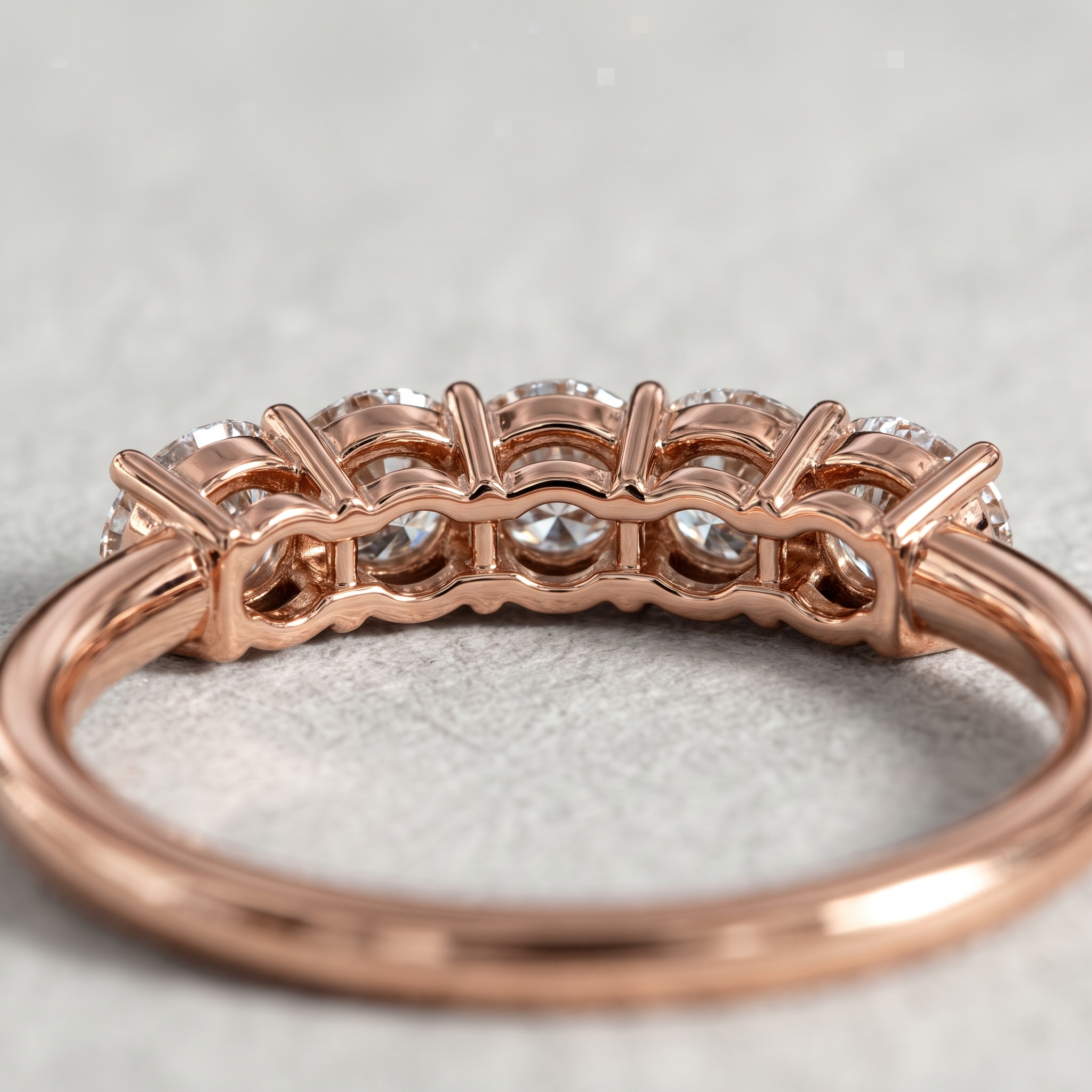Round Diamond Half Eternity Bangle