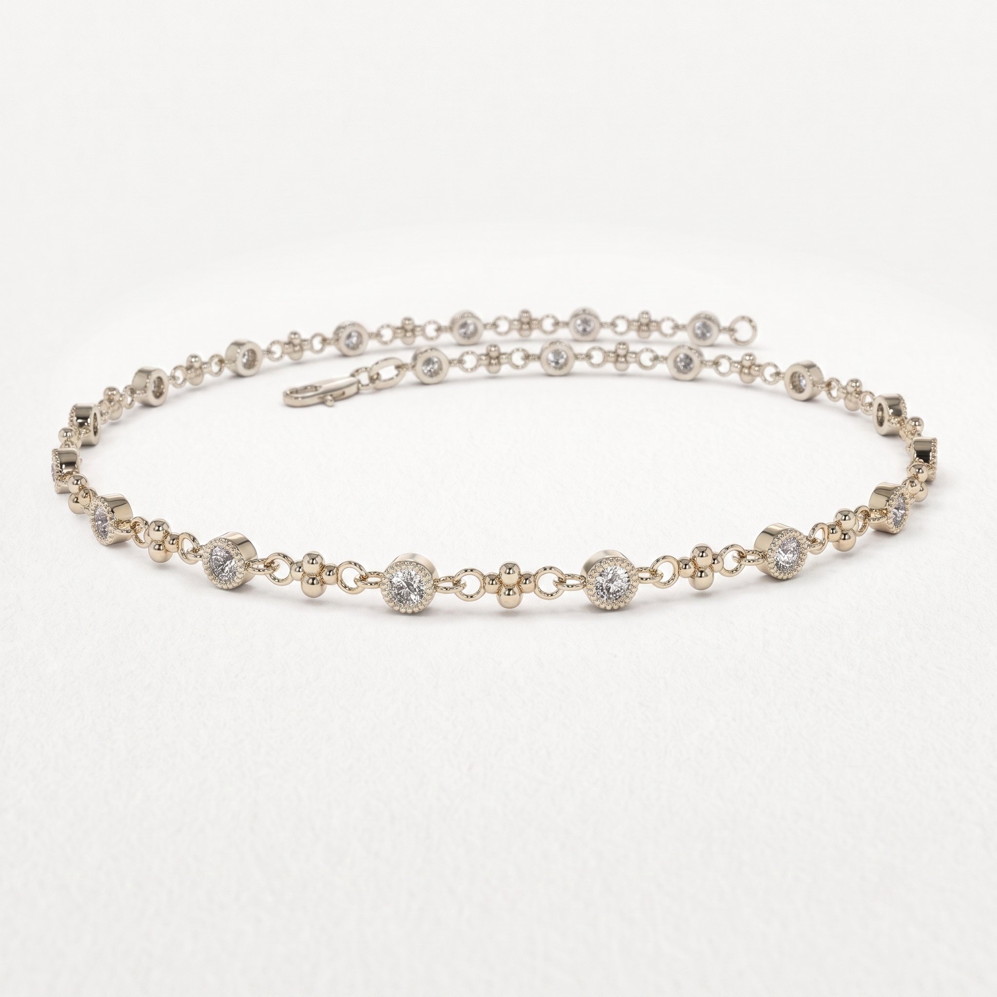 Station Diamond Bracelet