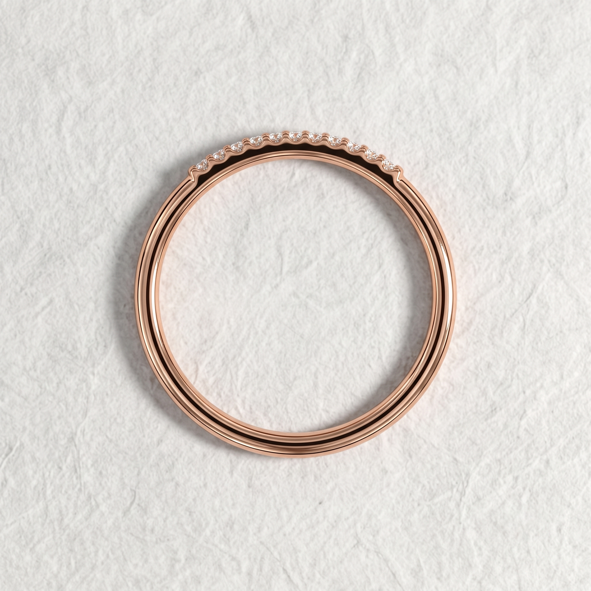 Round Diamond Half Eternity Bangle