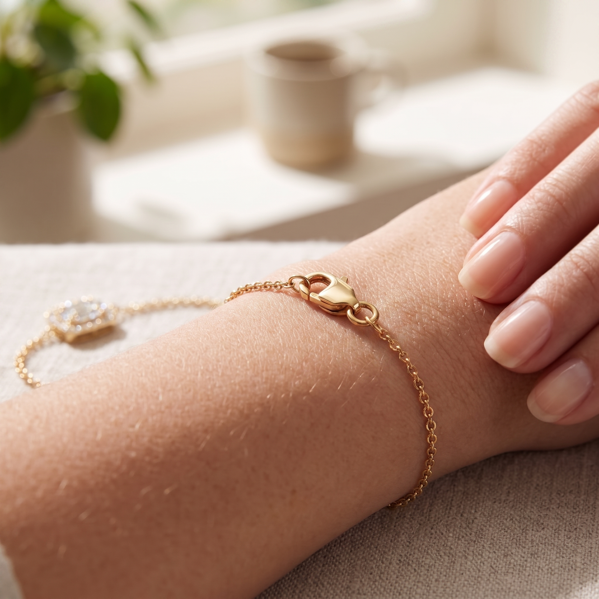 Geometric Baguette Diamond Bracelet