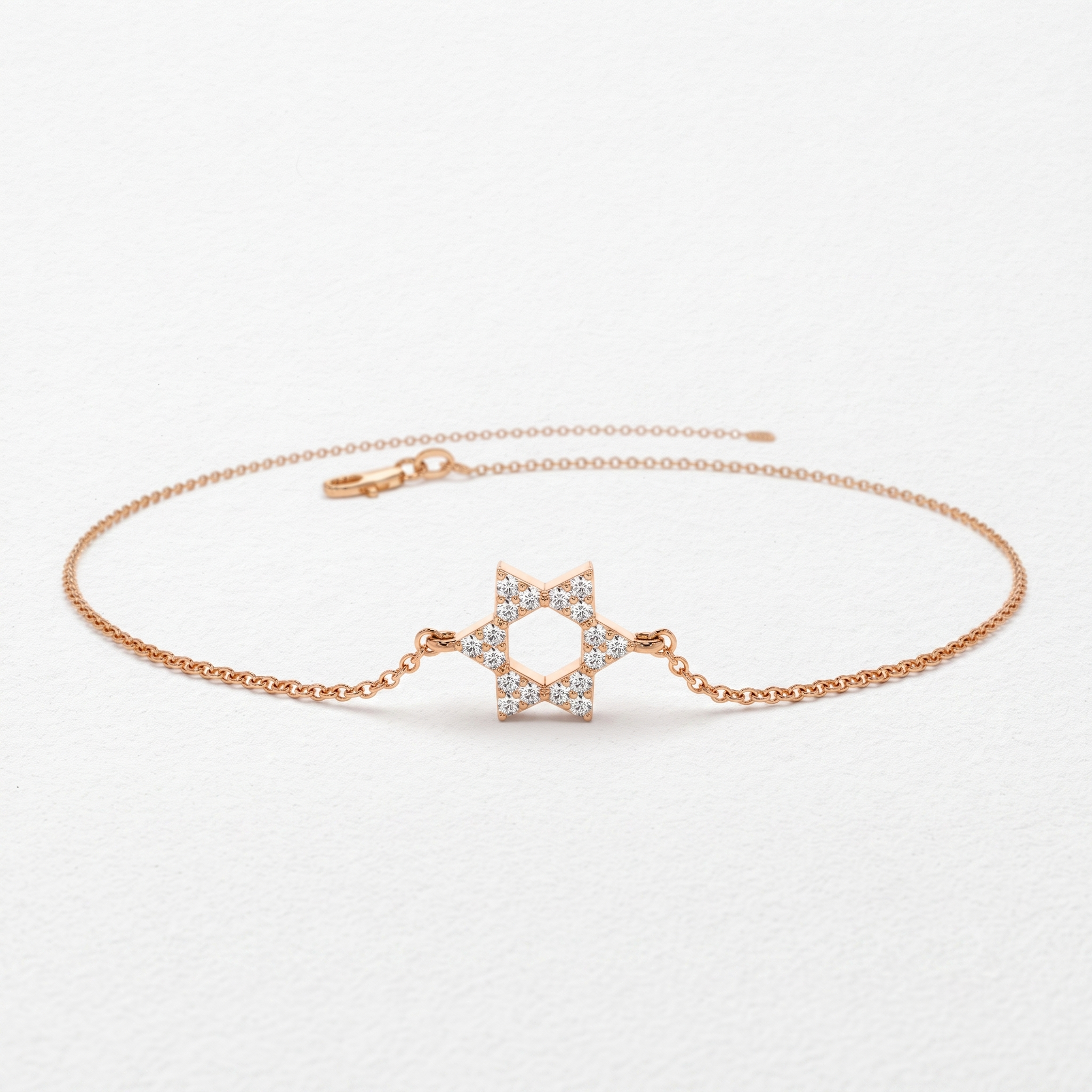 Geometric Star Diamond Bracelet