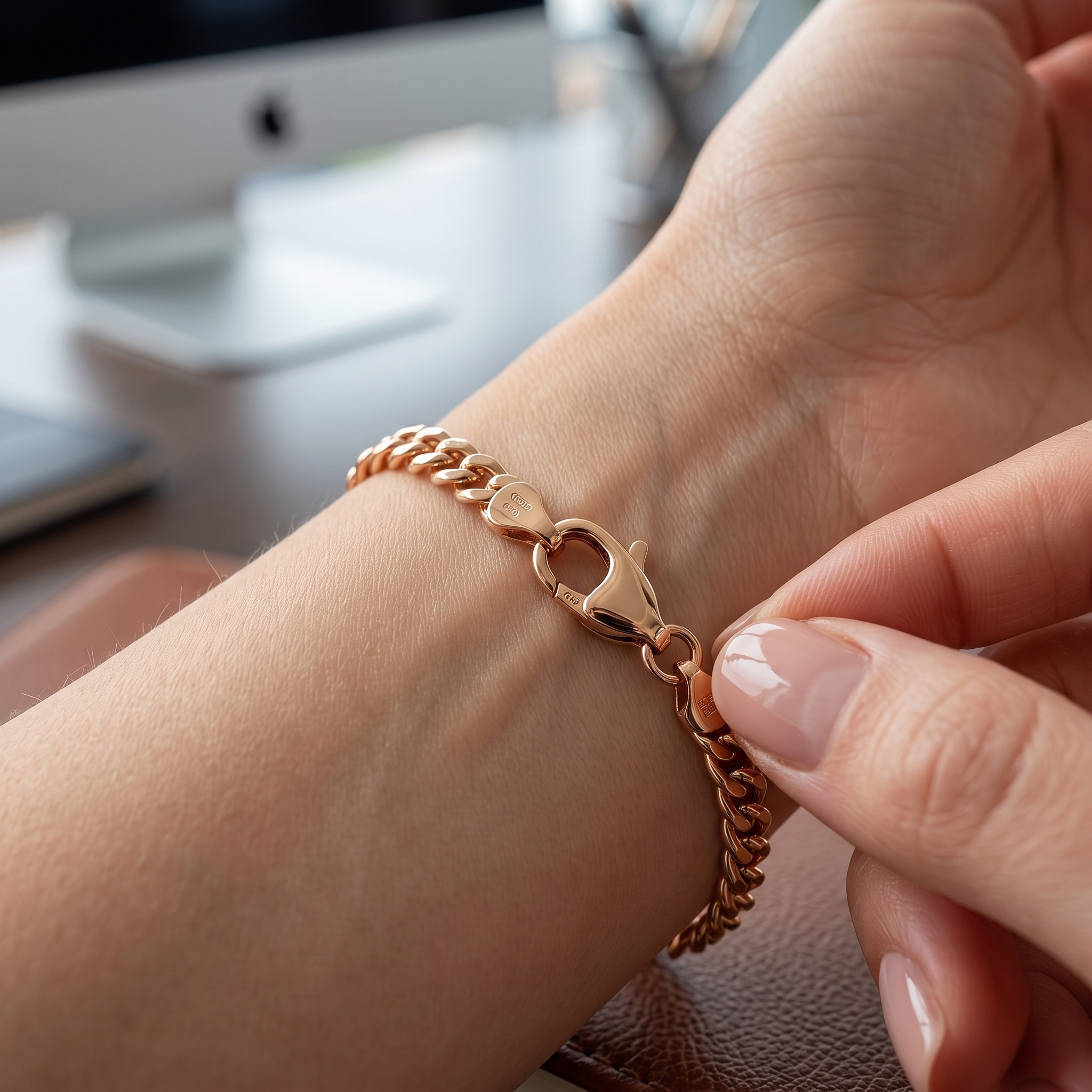 Curb Chain Diamond Bracelet