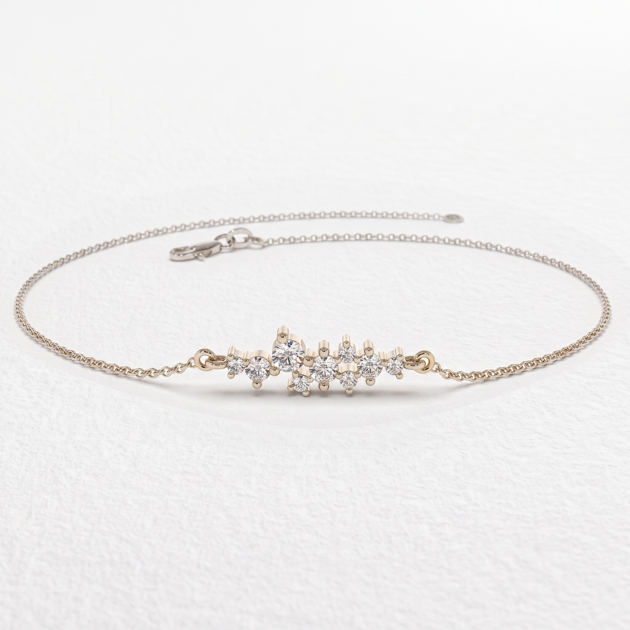 Cluster Diamond Bracelet