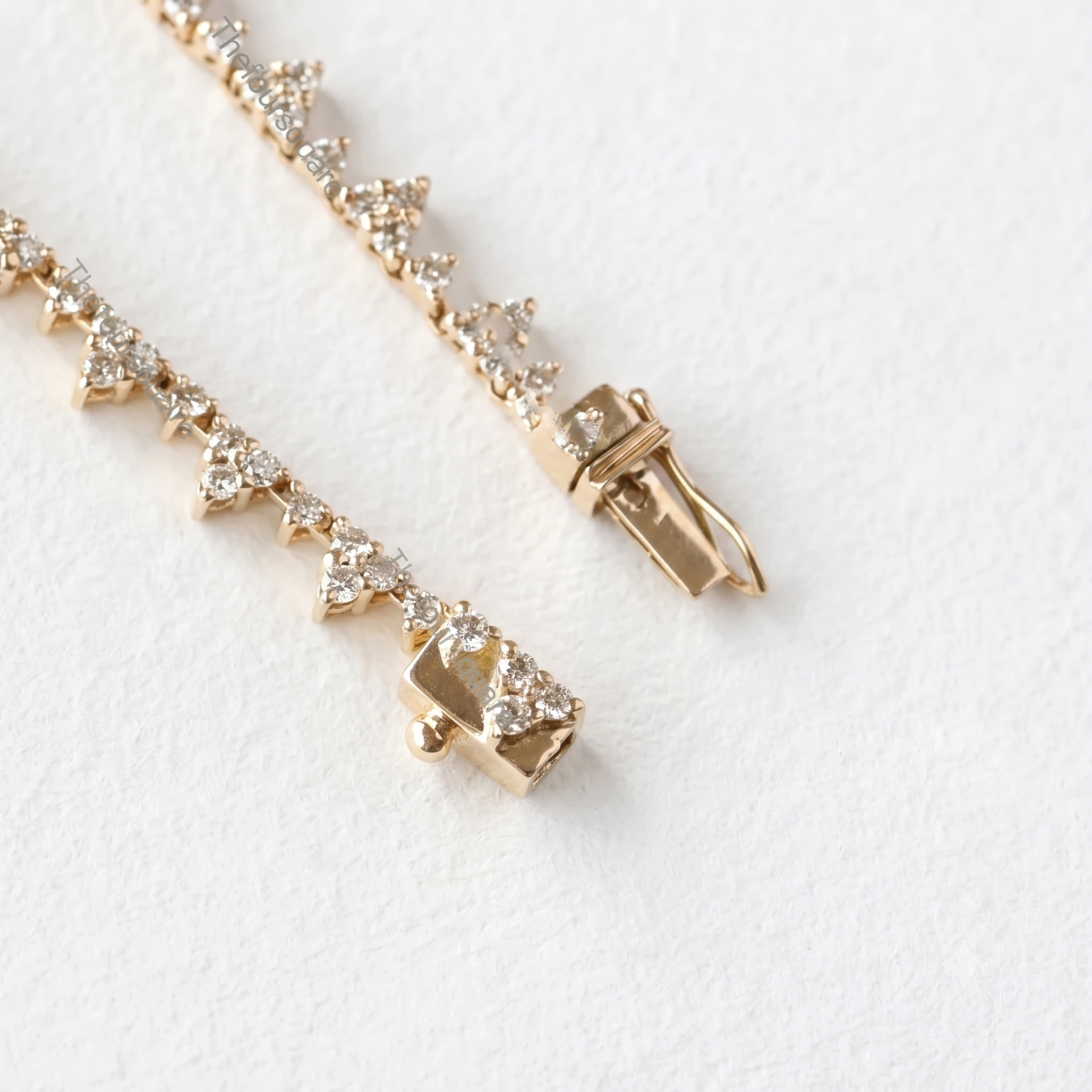Floral Cluster Diamond Necklace