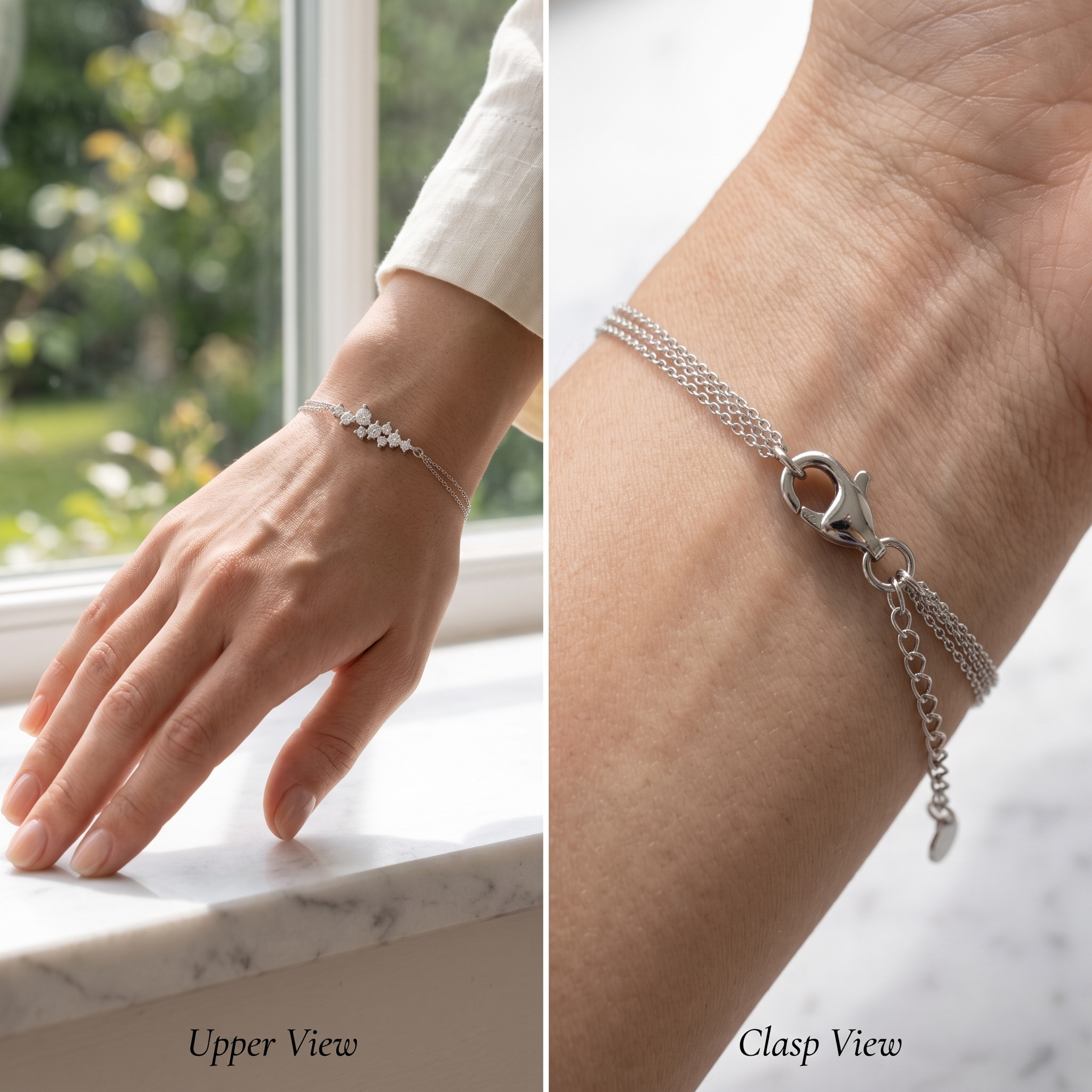 Cluster Diamond Bracelet