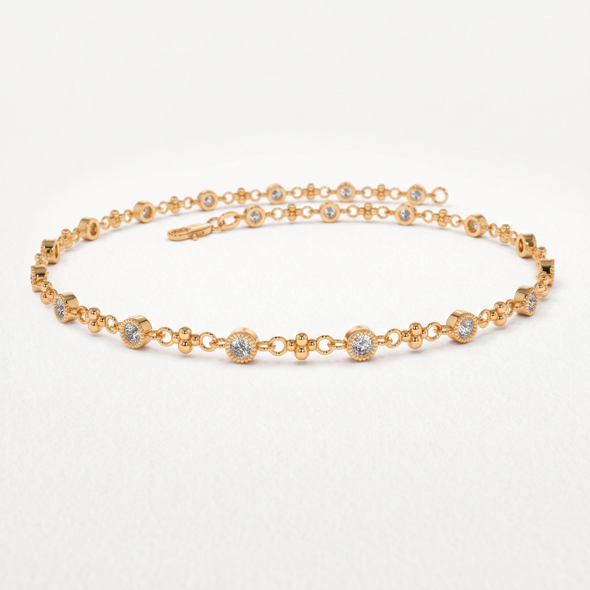 Station Diamond Bracelet