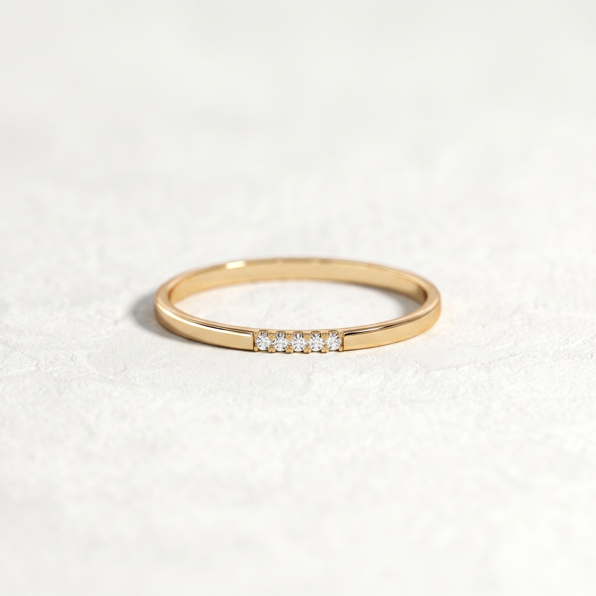 Five Stone Round Diamond Bangle