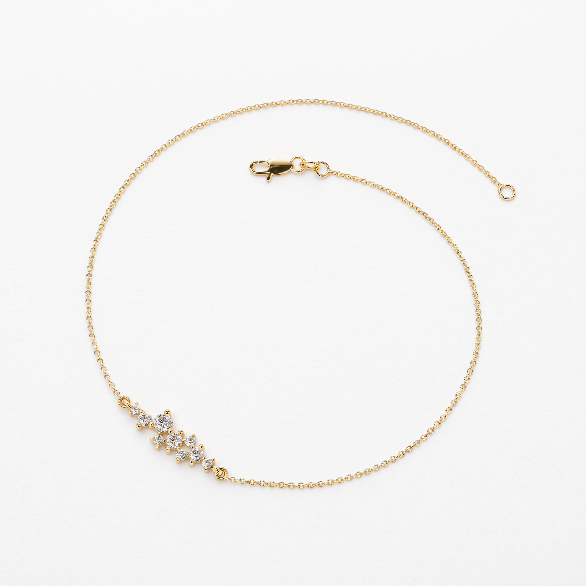Cluster Diamond Bracelet