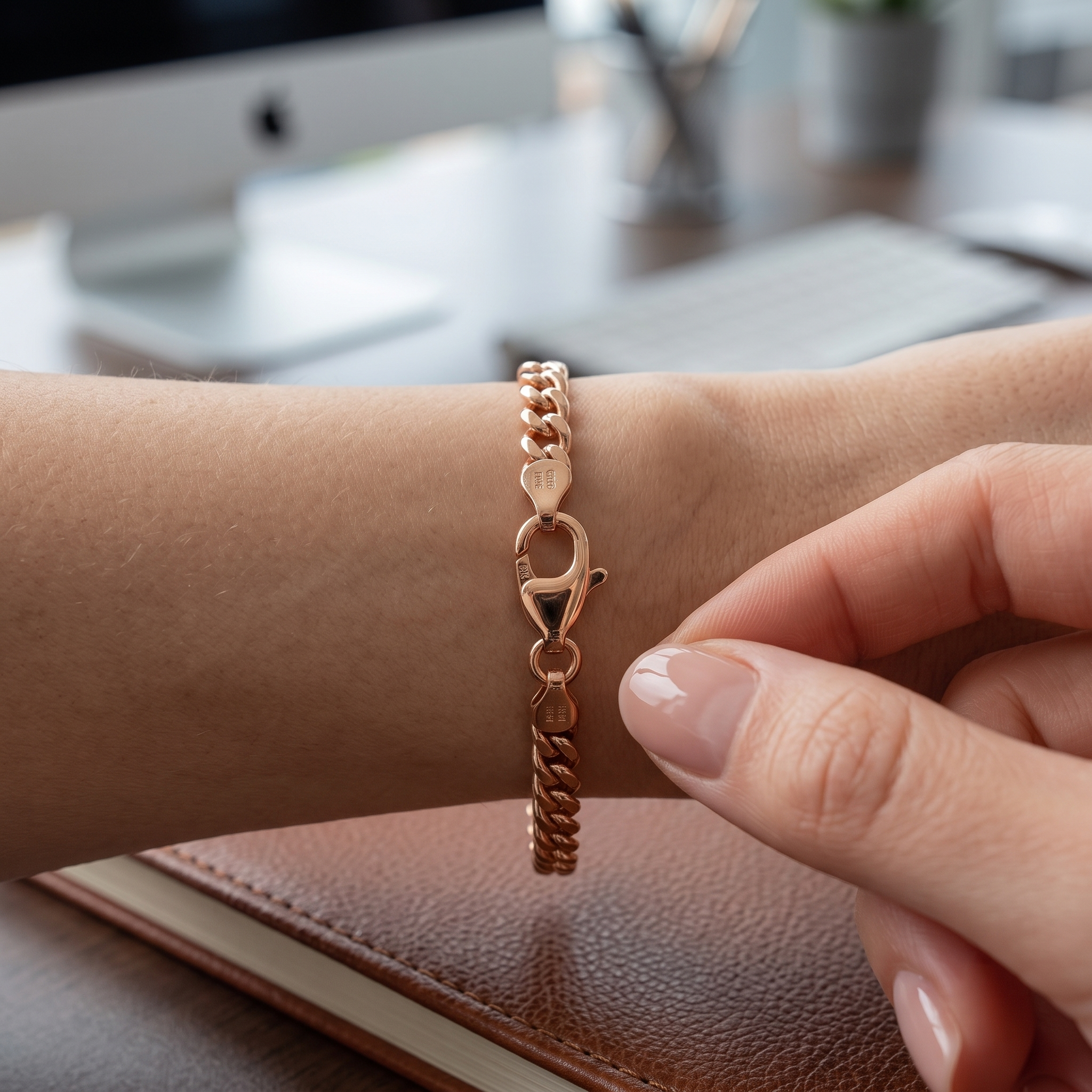 Curb Chain Diamond Bracelet