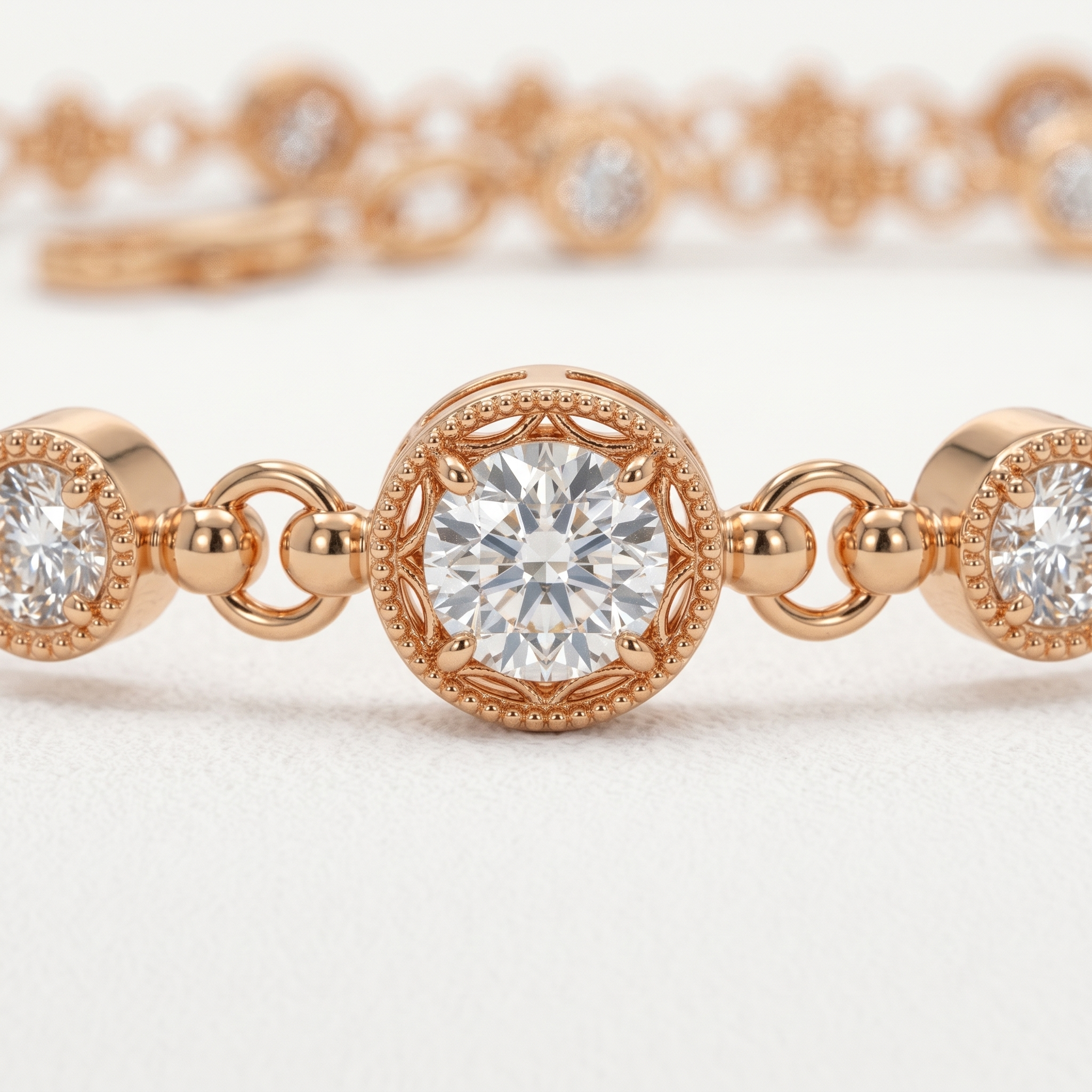 Station Diamond Bracelet
