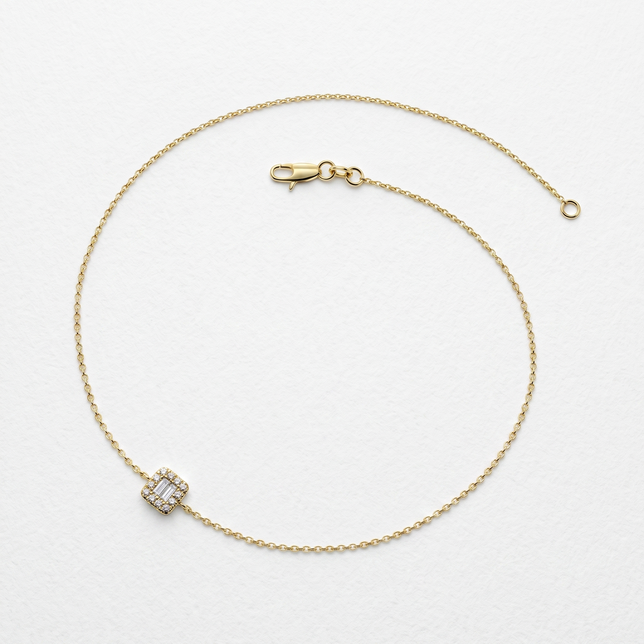 Geometric Baguette Diamond Bracelet