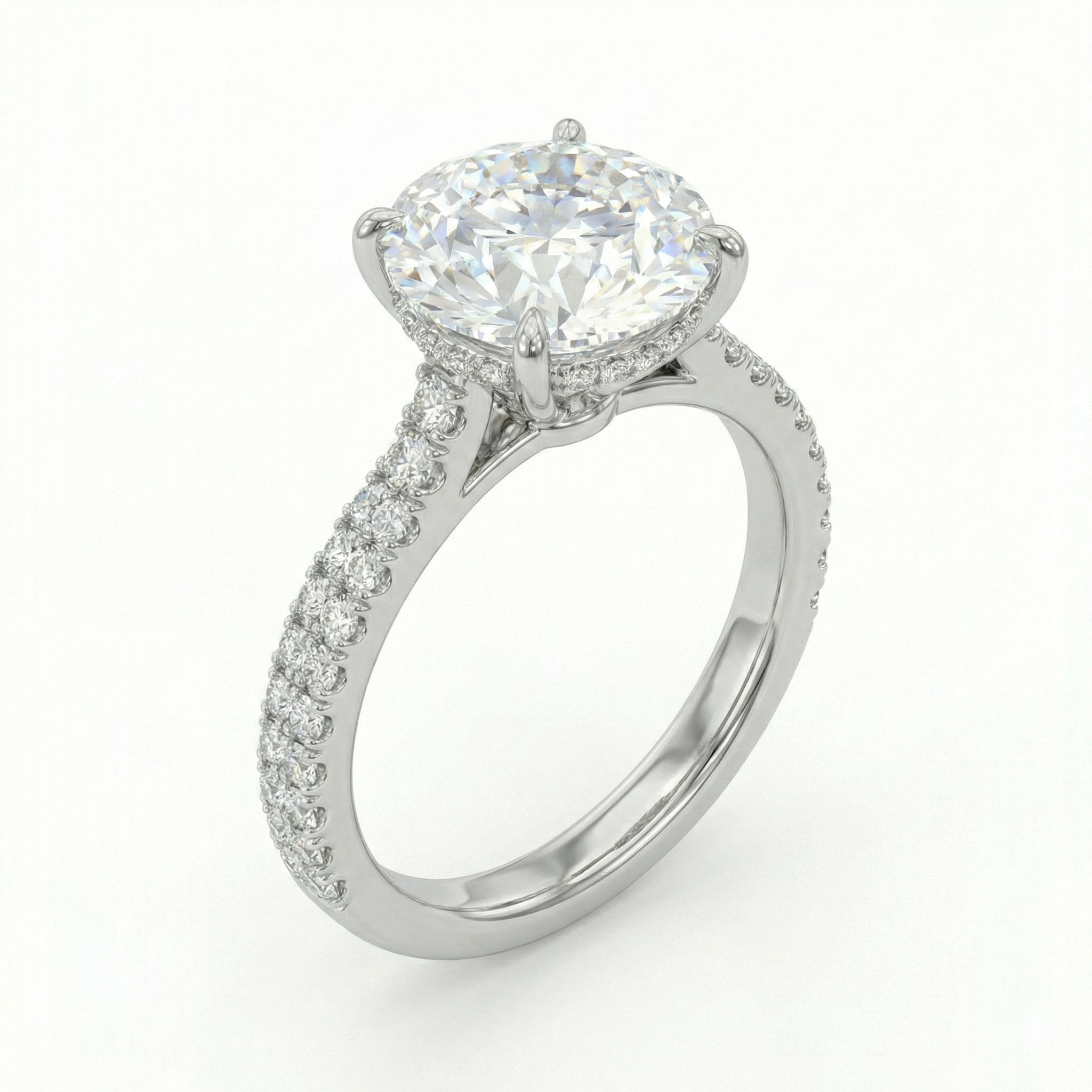 1.50 TCW Round Brilliant Lab Grown Diamond Engagement Ring  | IGI Certified | F Color VS Clarity