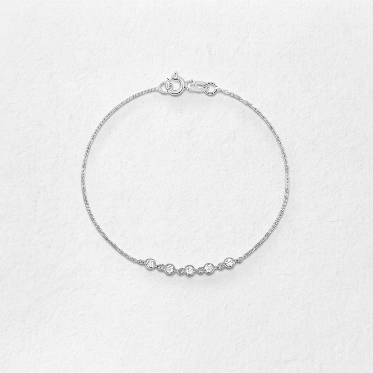 Five-Stone Diamond Station Bracelet