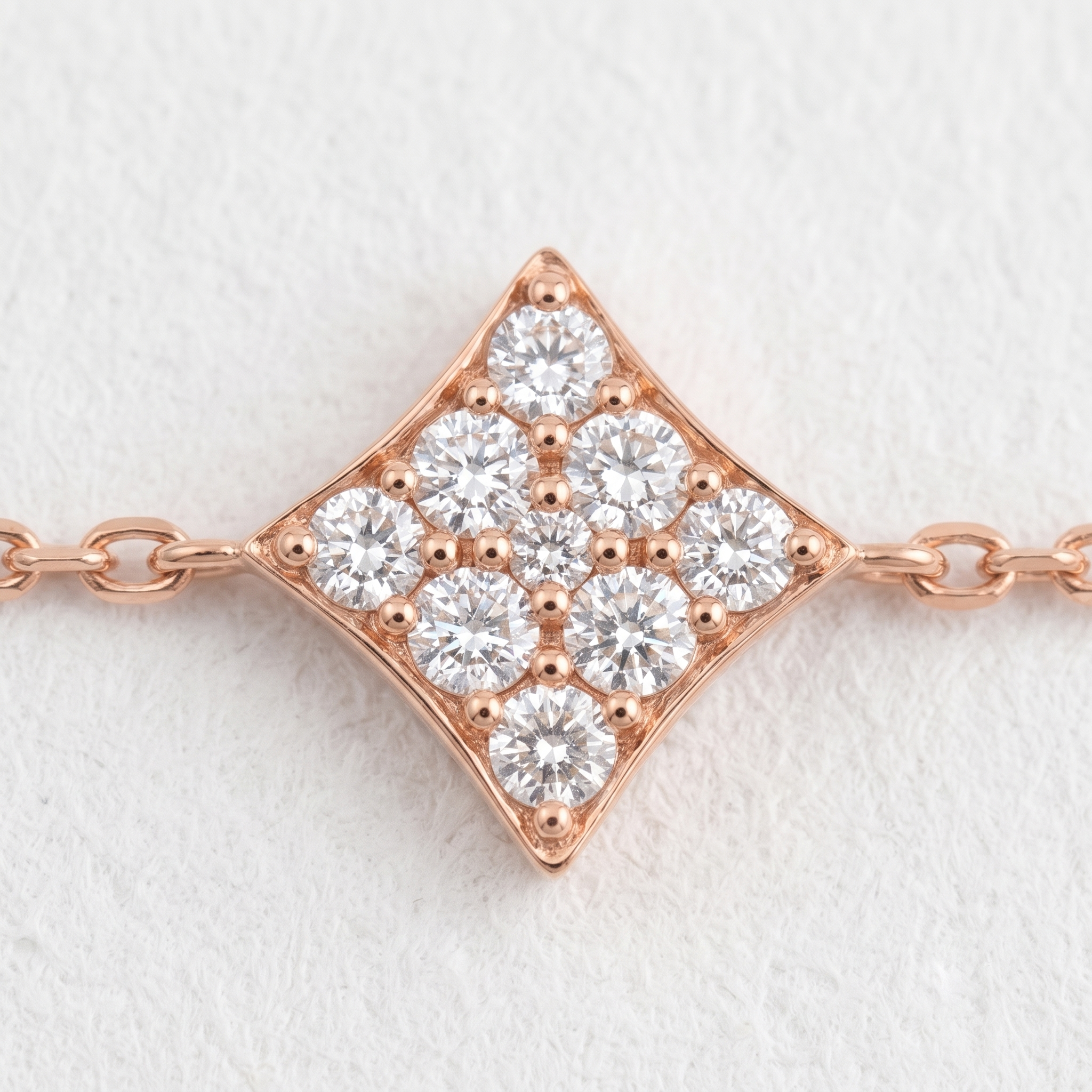 Tapered Cluster Diamond Bracelet