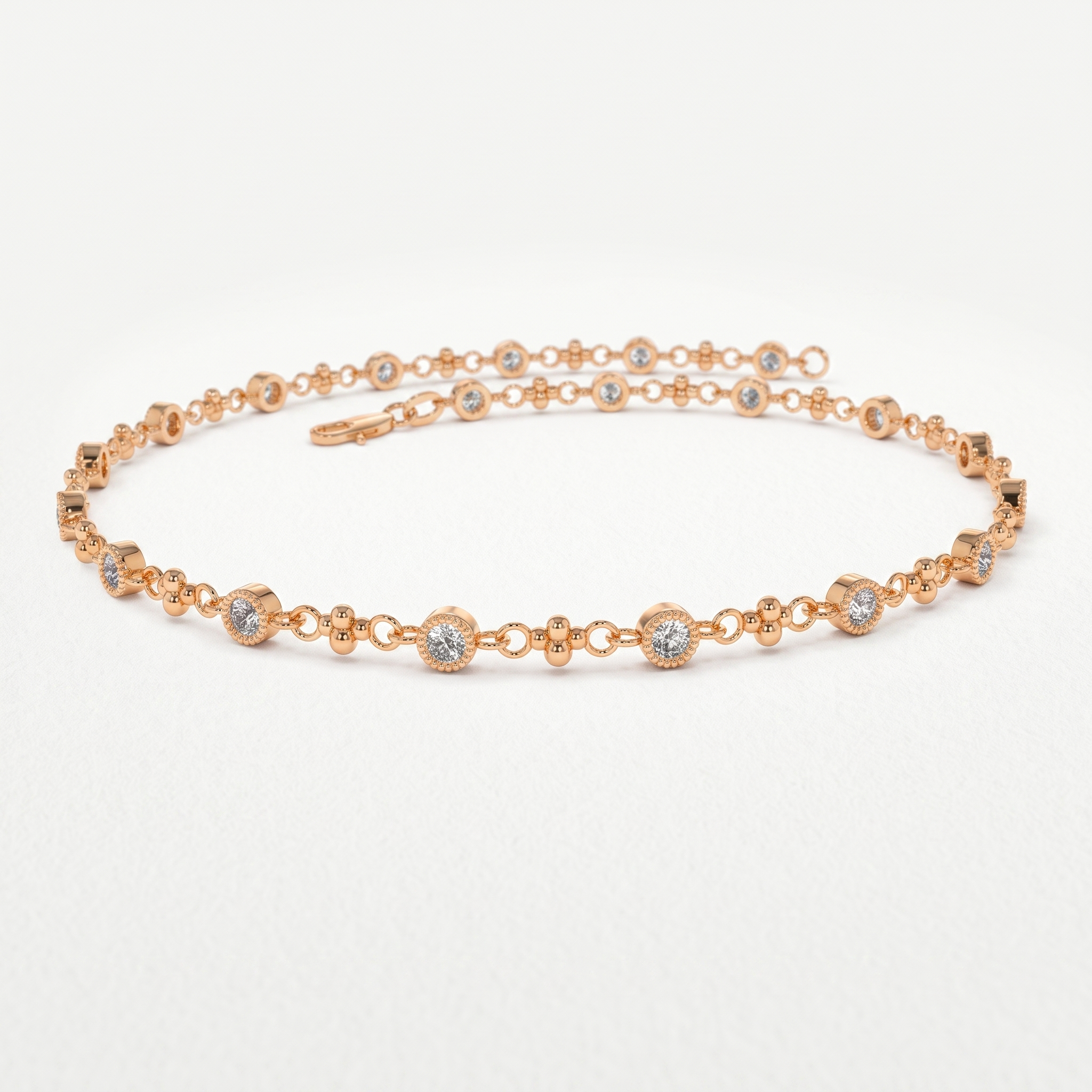 Station Diamond Bracelet