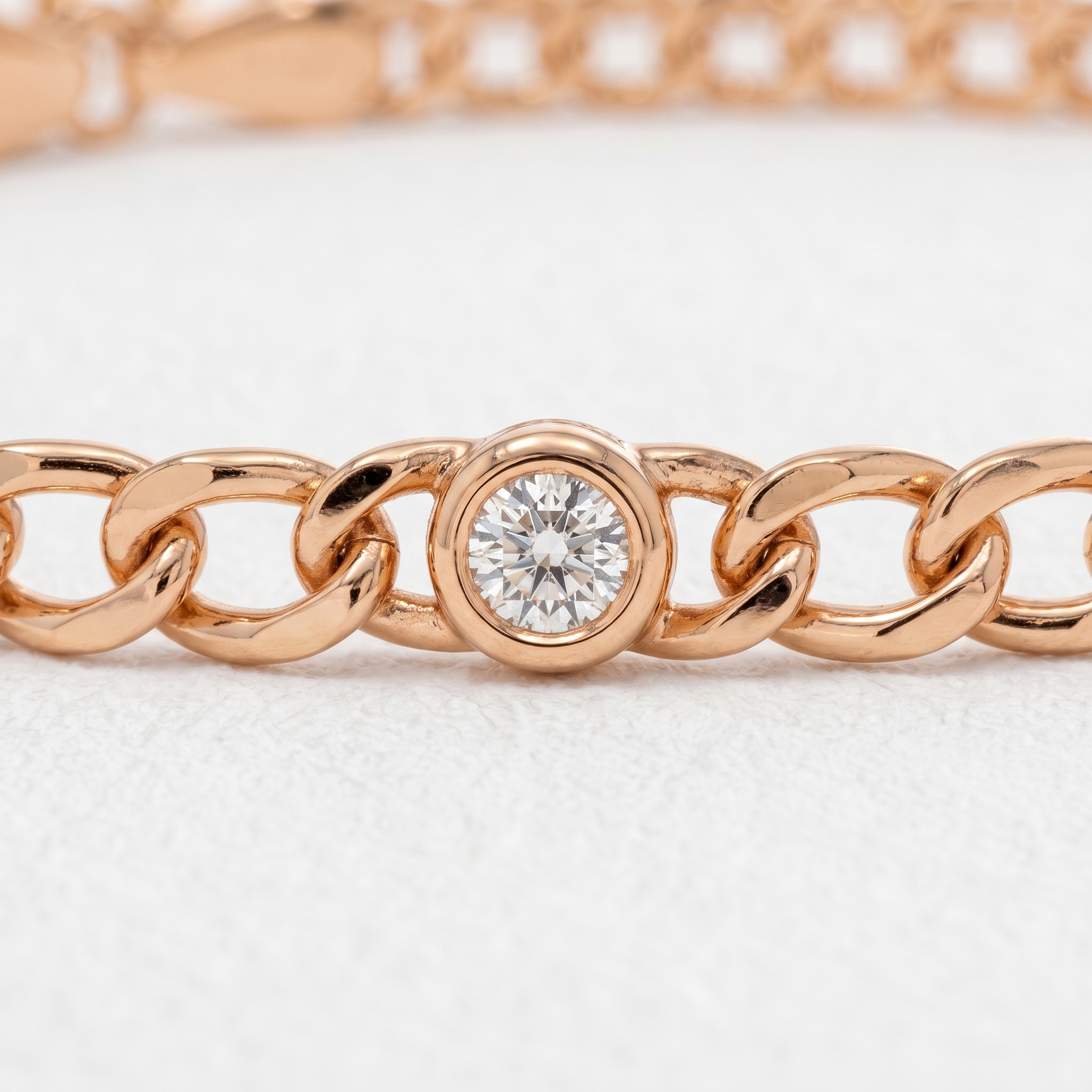 Curb Chain Diamond Bracelet