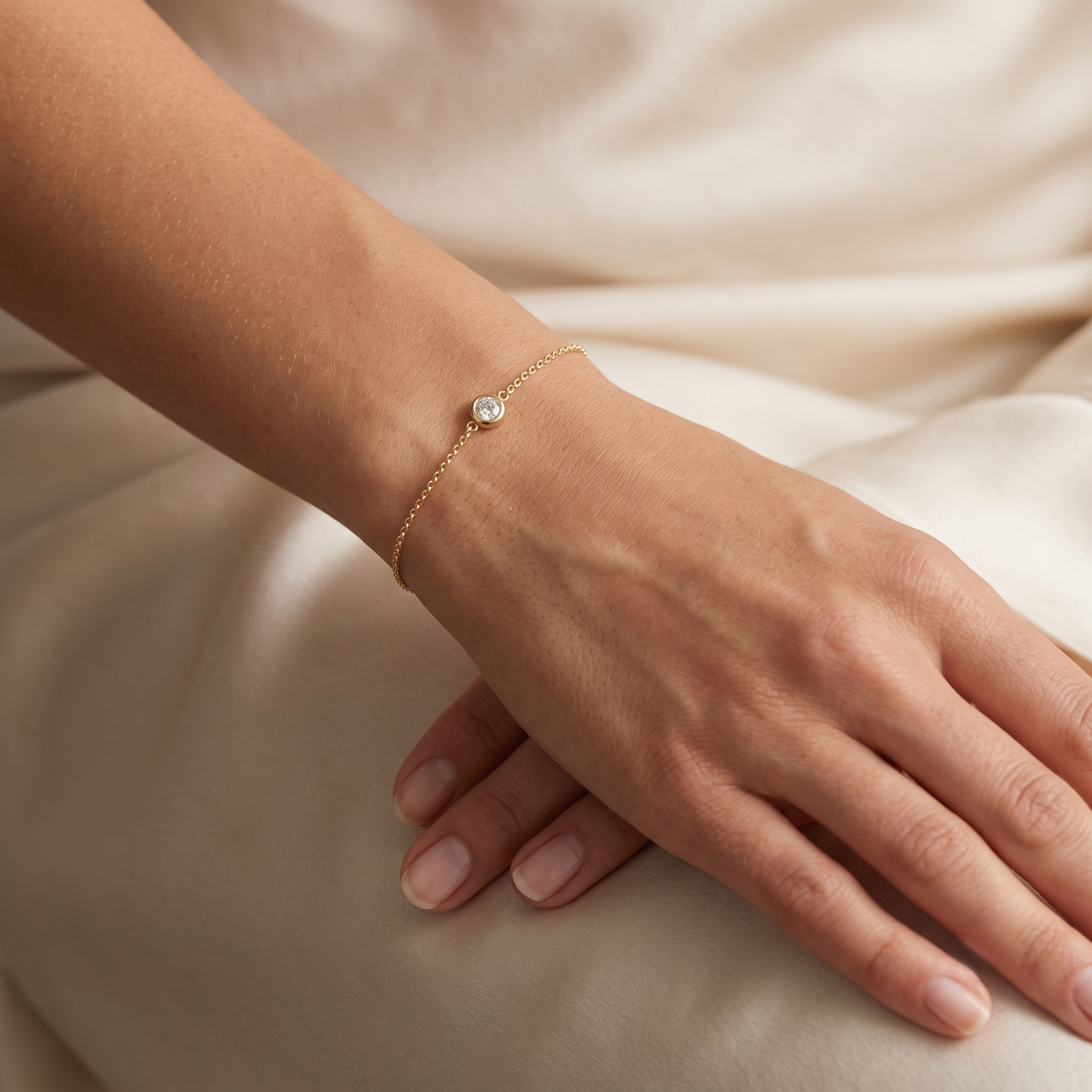 Solitaire Diamond Bracelet