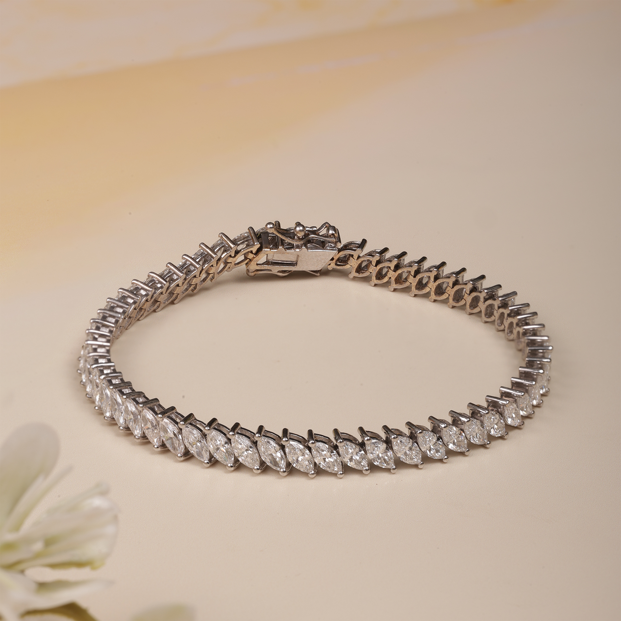 V Shaped Chevron Band, Round Lab Grown Diamond Wedding Band