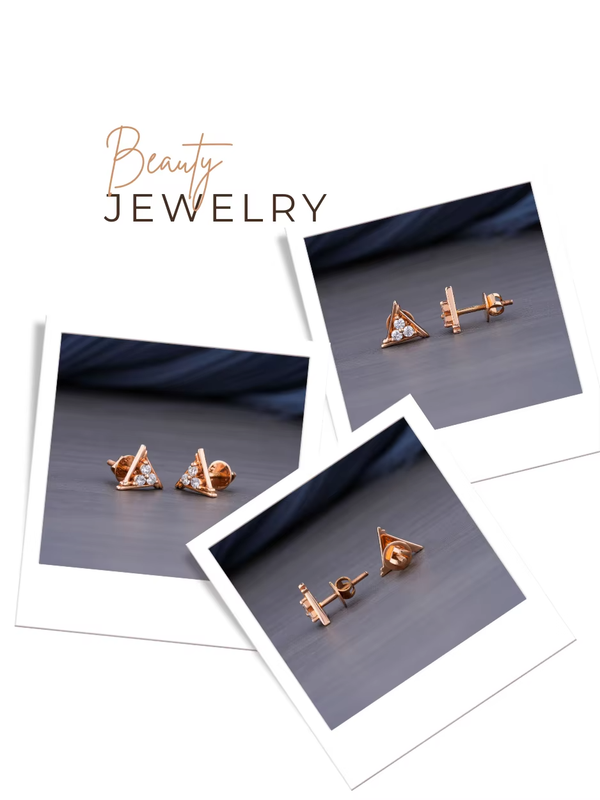 0.26 CT Lab Grown Round Brilliant Diamond Stud Earrings