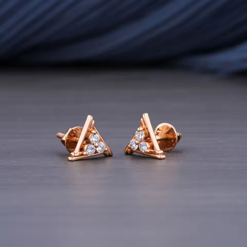 0.26 CT Lab Grown Round Brilliant Diamond Stud Earrings