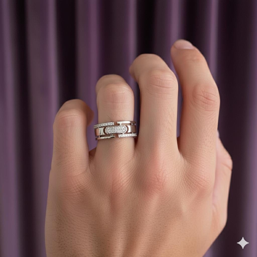 Elegant Round Diamond Eternity Ring 0.324ct E Color 18K White Gold