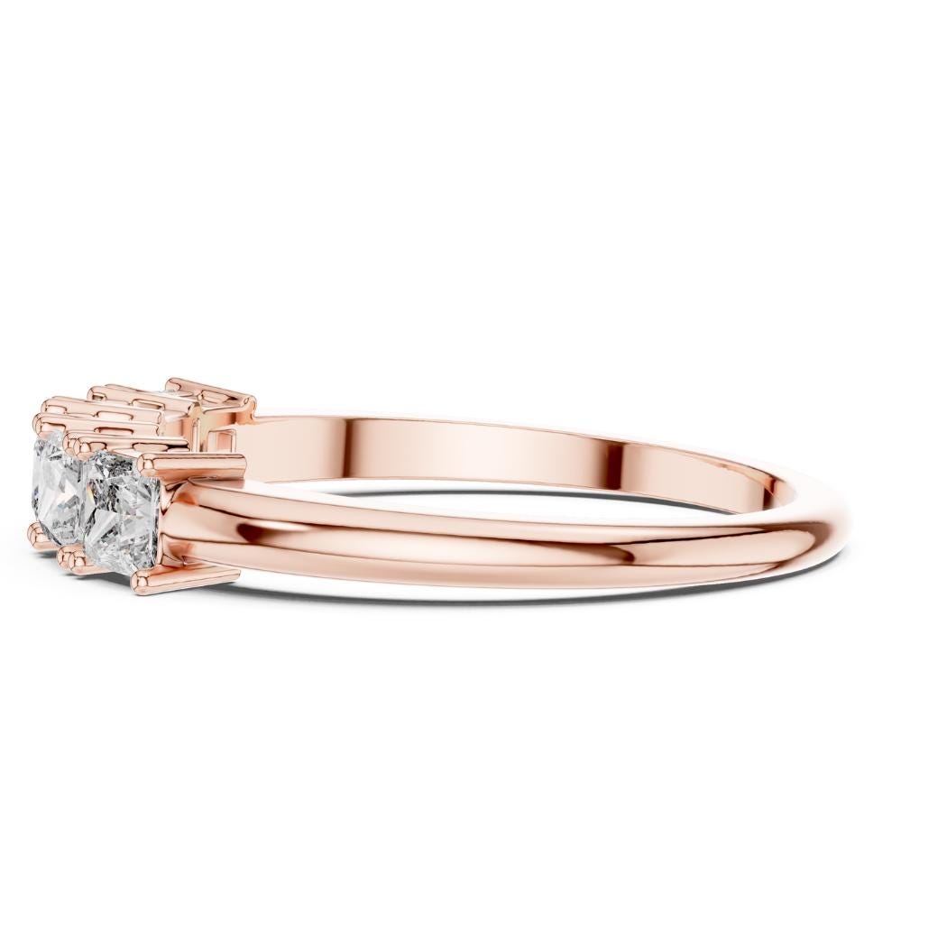 0.65ct Princess Cut Diamond Ring | E VS1 Lab Grown Solitaire | Elegant Engagement & Bridal Jewelry