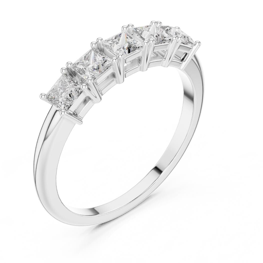 0.65ct Princess Cut Diamond Ring | E VS1 Lab Grown Solitaire | Elegant Engagement & Bridal Jewelry