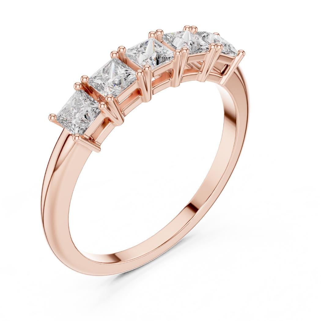 0.65ct Princess Cut Diamond Ring | E VS1 Lab Grown Solitaire | Elegant Engagement & Bridal Jewelry