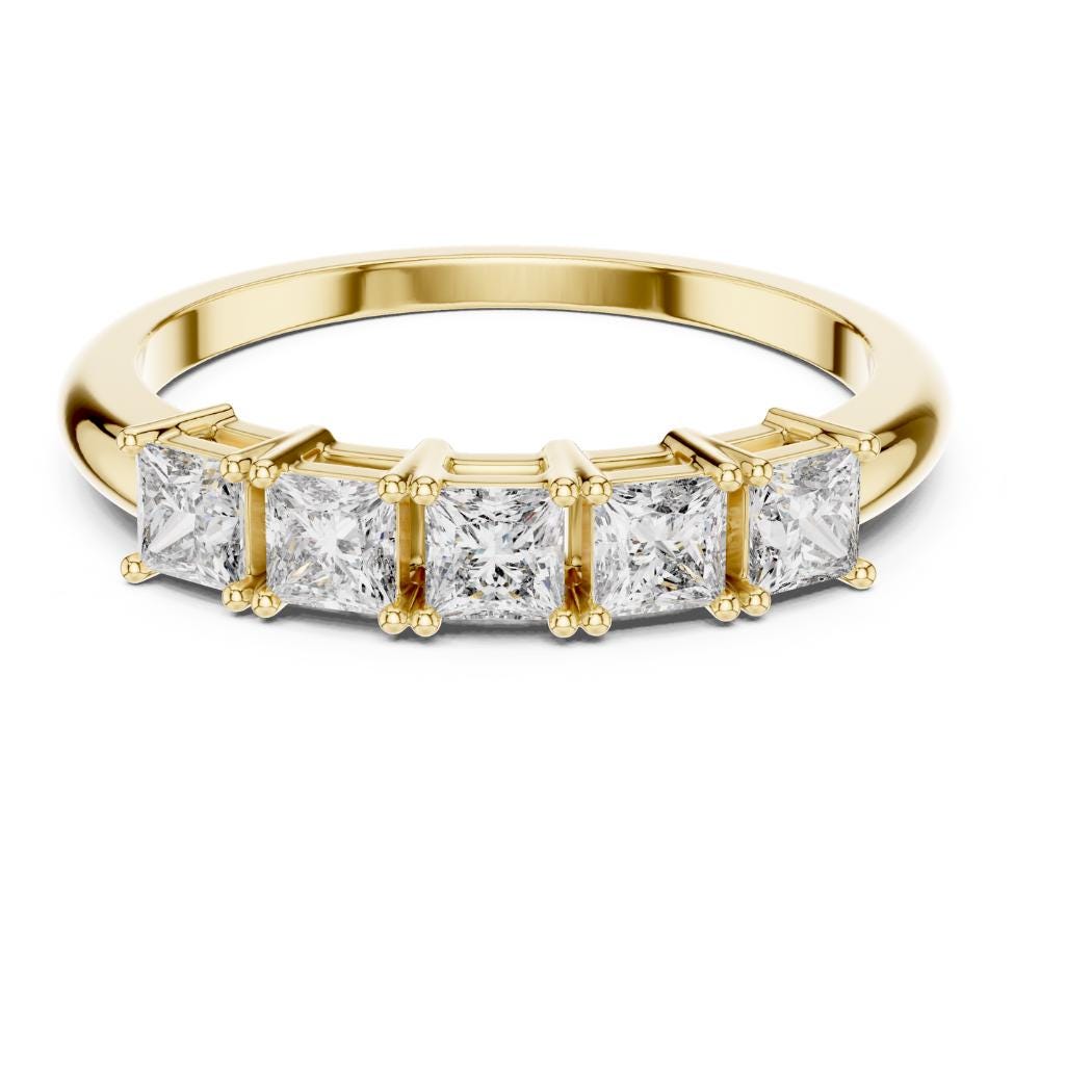 0.65ct Princess Cut Diamond Ring | E VS1 Lab Grown Solitaire | Elegant Engagement & Bridal Jewelry