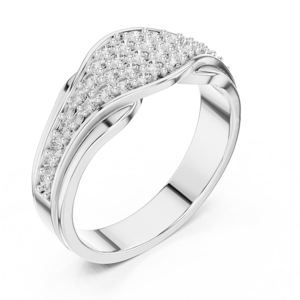 0.31ct Round Diamond Eternity Ring | E VS1 Lab Grown Diamond Band | Classic Wedding & Anniversary Jewelry